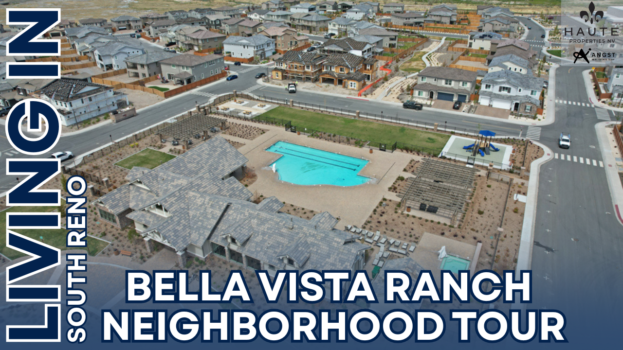 Aerial image of image of the community of Bella Vista Ranch in South Reno. 