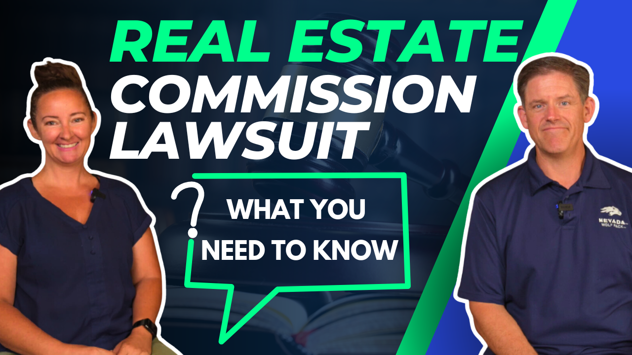 Text Real Estate Commission Lawsuit What You Need to Know. Images of Elena Boland and Ken Angst