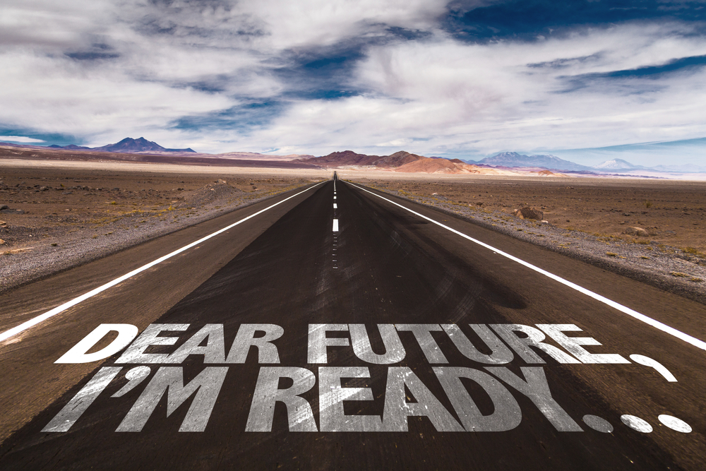 Road with text Dear Future I'm Ready....