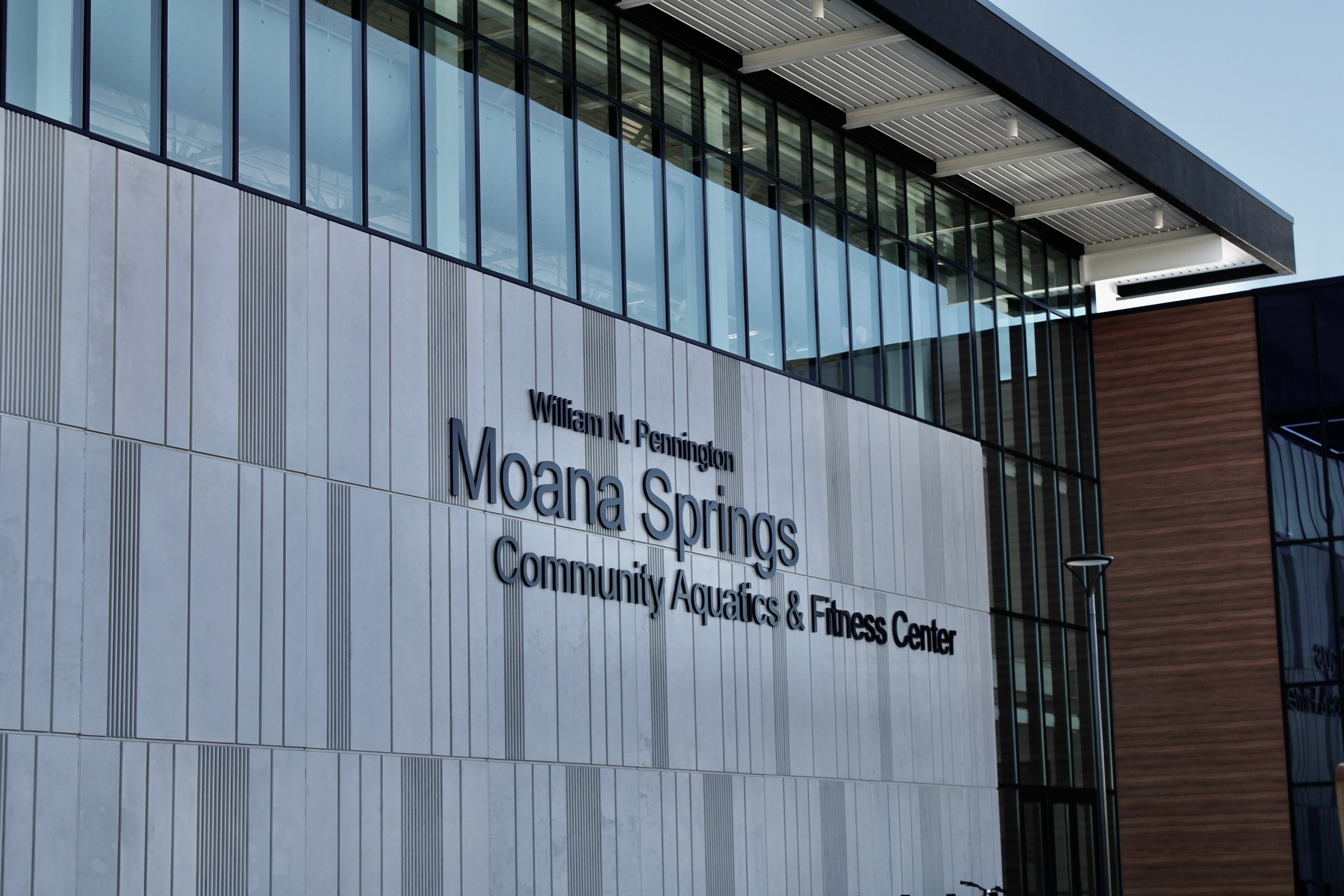 Moana Springs Pool front of the building