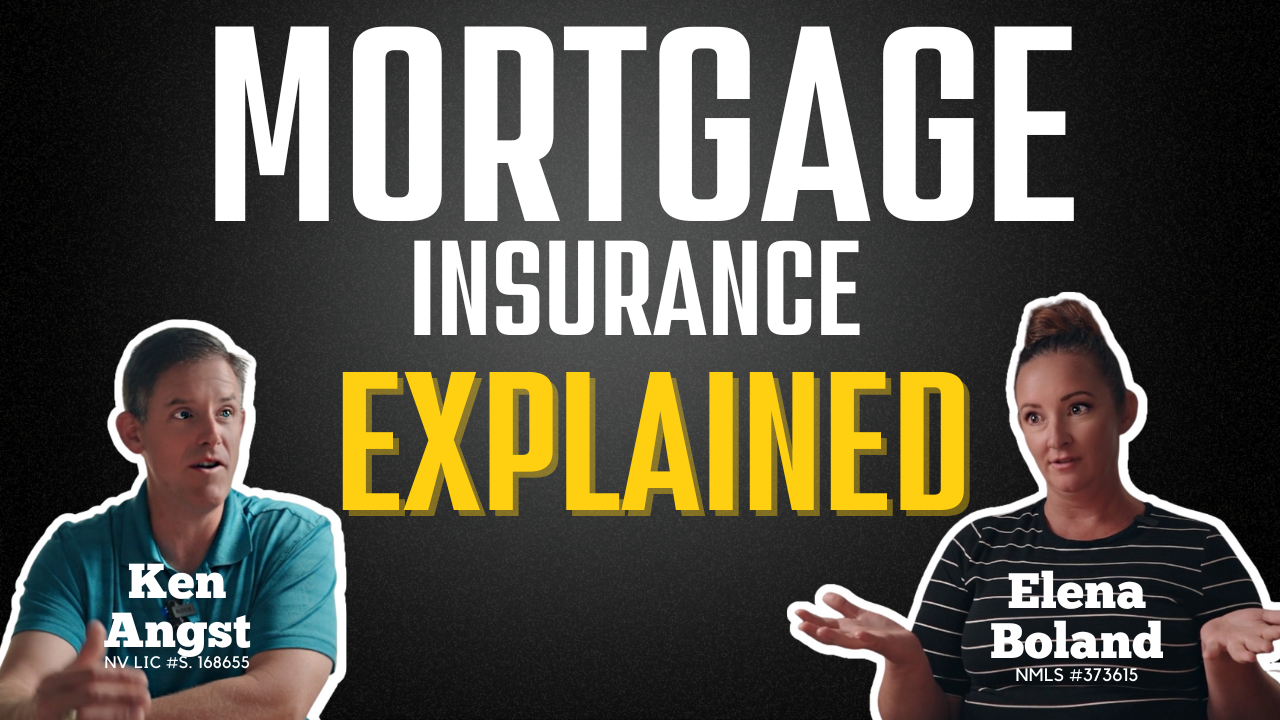 Text Mortgage Insurance Explained with images of Ken Angst and Elena Boland